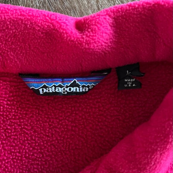 Vintage 90s/80s Patagonia Made In USA Pink Fleece Size Large - Picture 4 of 4
